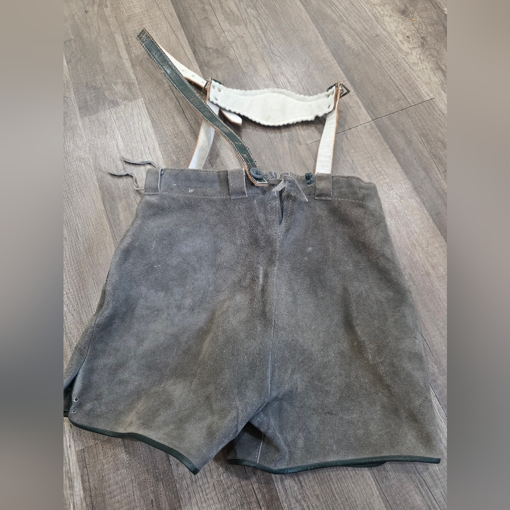 Oktoberfest Lederhosen Leather Shorts Small Bavaria Austria Boho Festivalcore - Picture 4 of 11